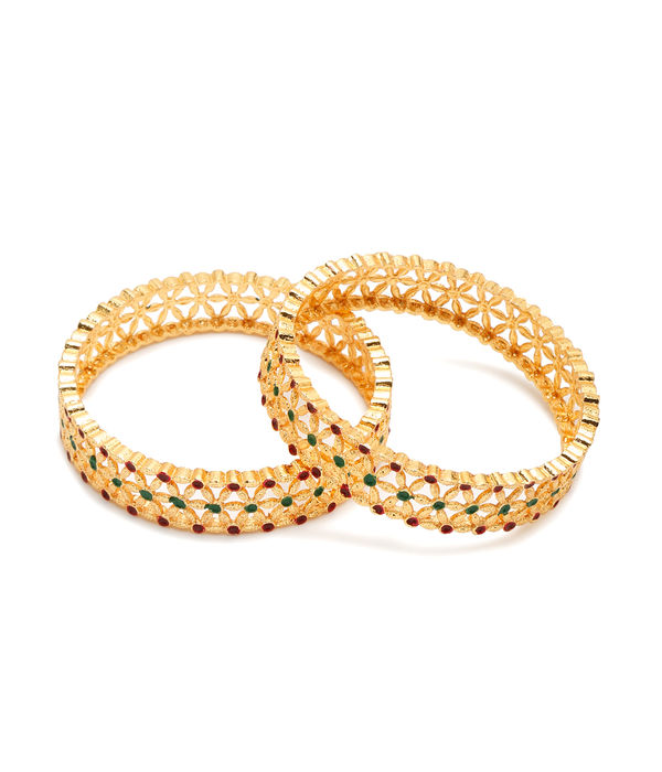 YouBella Jewellery for Women Gold Plated Bracelet Bangles for Women