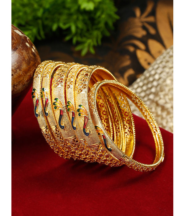 YouBella Jewellery for Women Gold Plated Bracelet Bangles for Women