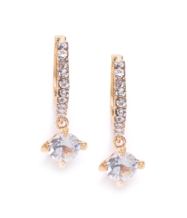 YouBella Jewellery Crystal Earrings for Girls and Women (Gold)