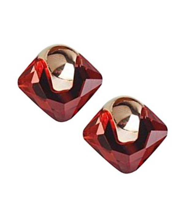 YouBella Jewellery Crystal Geometric Gold Plated Earrings For Girls and Women