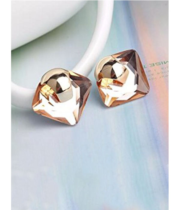 YouBella Jewellery Crystal Geometrical Earrings For Girls and Women