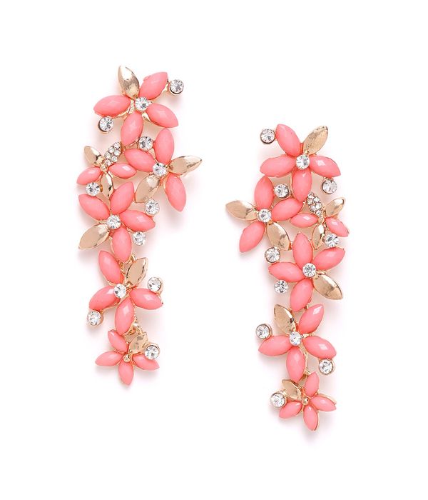 YouBella Jewellery Designer Hanging Earrings for Girls and Women (Light Pink)