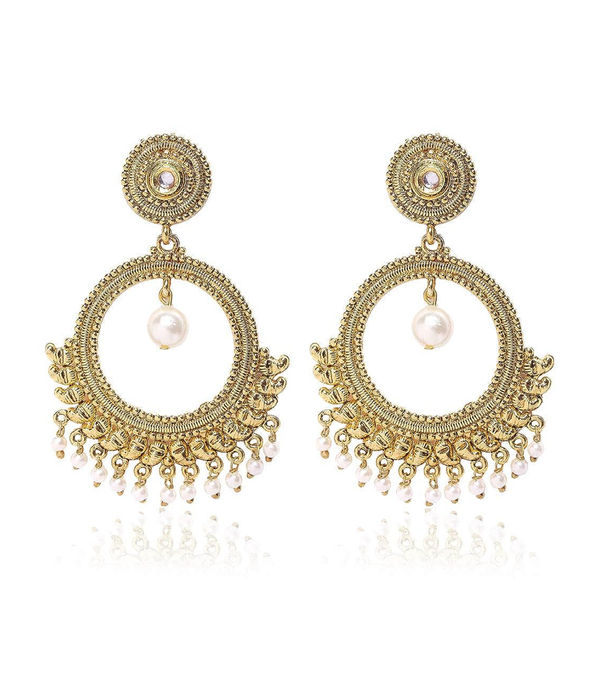 YouBella Jewellery Gold Plated Pearl Earrings For Girls and Women