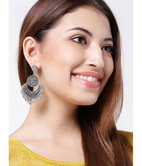 YouBella Jewellery Afghani Dangler Earrings Combo For Girls and Women