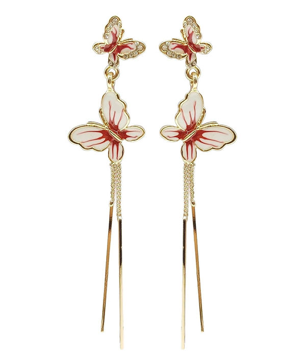 YouBella Jewellery Earings Butterfly Earrings for Girls and Women (Style 4)