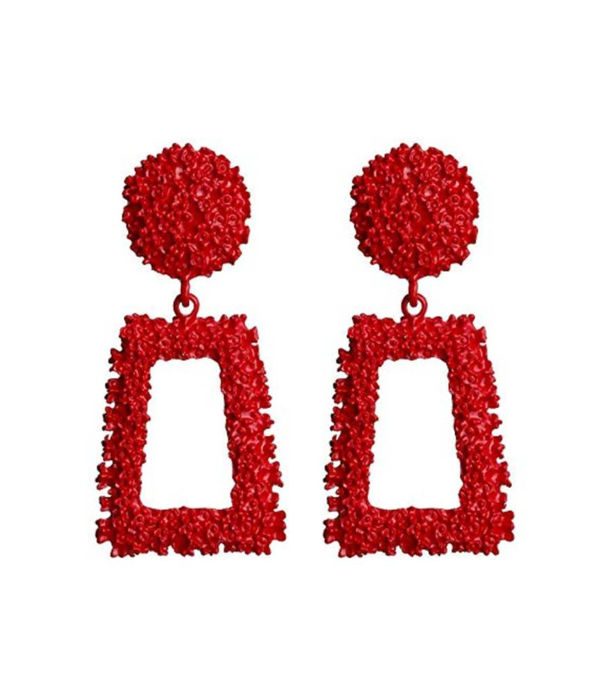 YouBella Jewellery Celebrity Inspired Handmade Earrings for Girls and Women (Red)