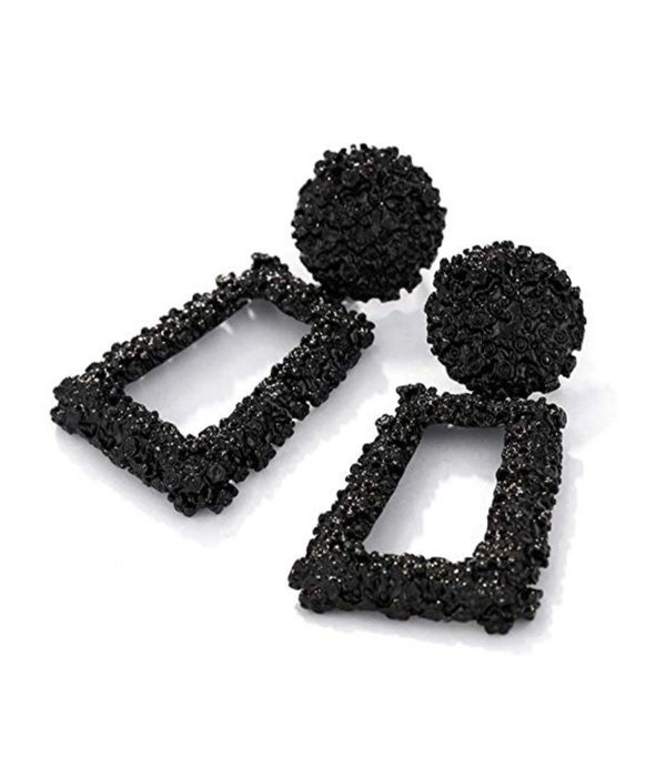 YouBella Jewellery Celebrity Inspired Handmade Earrings for Girls and Women (Black)