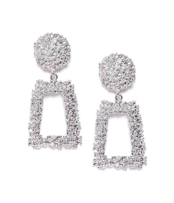 YouBella Jewellery Celebrity Inspired Handmade Earrings for Girls and Women (Silver)