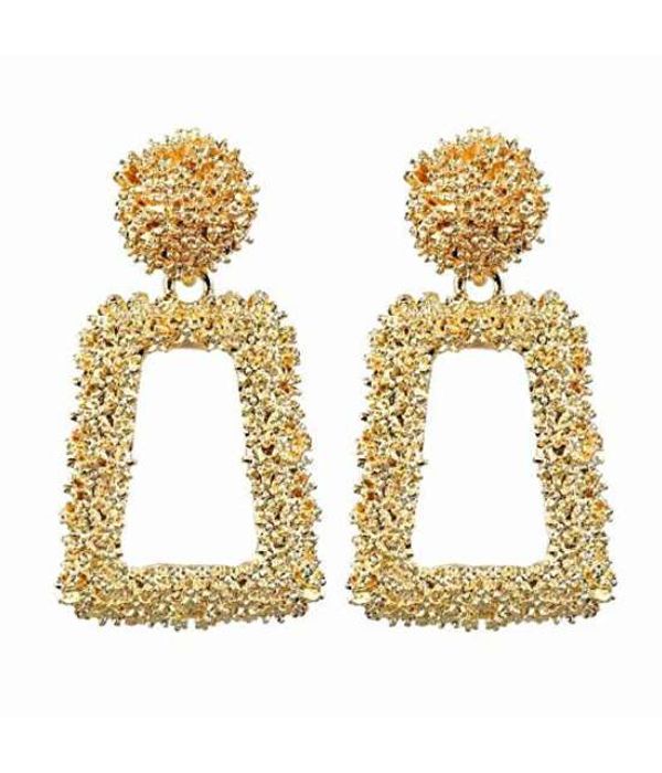 YouBella Jewellery Celebrity Inspired Handmade crystal Brass Earrings for Women (Golden )