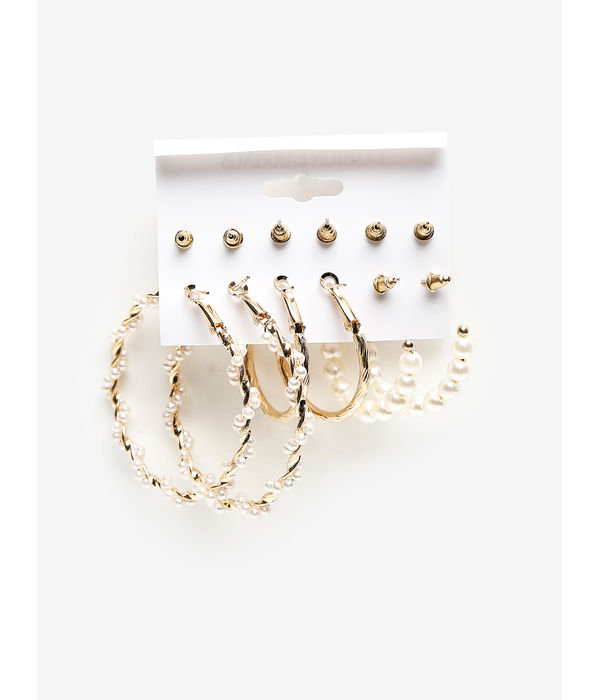 YouBella
Woman Set Of 26 Gold-Toned Contemporary Studs Earrings