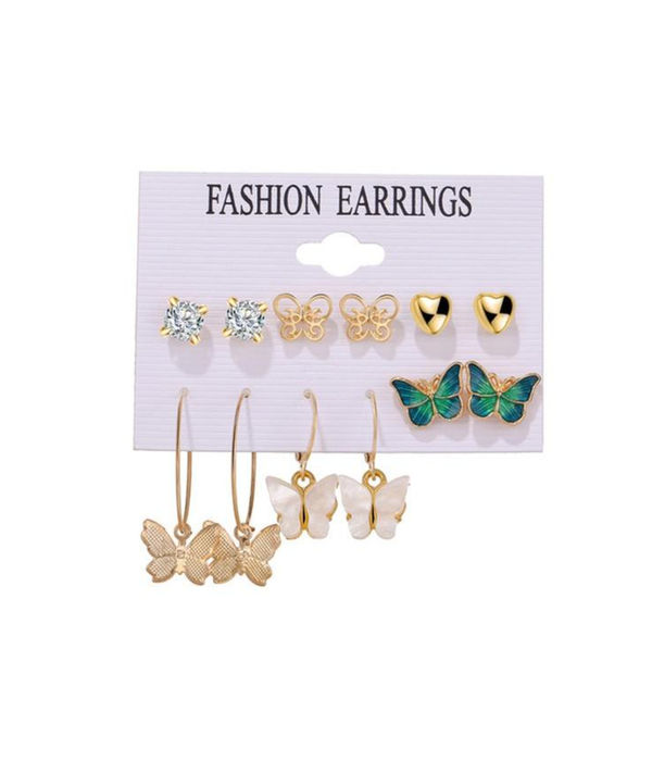 YouBella Fashion Jewellery Gold Plated Ear rings Combo of Earrings for Girls and Women (Style 4)