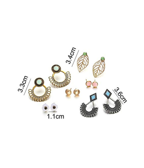 YouBella Fashion Jewellery Gold Plated Ear rings Combo of Earrings for Girls and Women (Style 4)