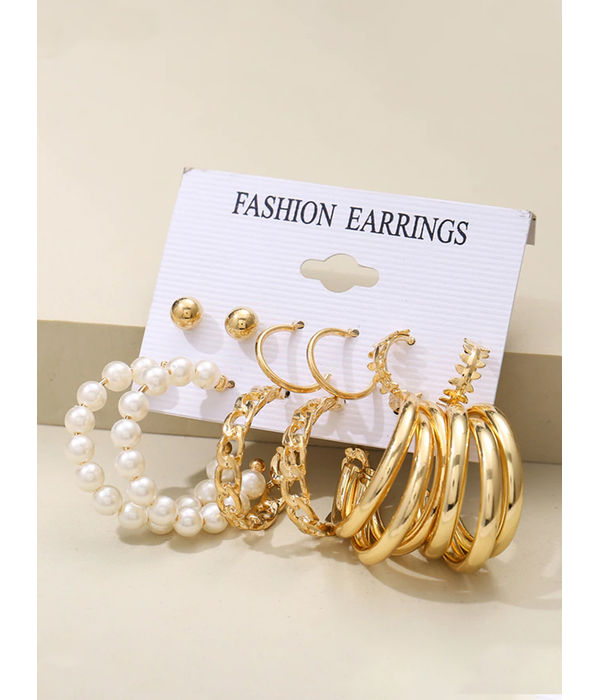 YouBella Fashion Jewellery Gold Plated Ear rings Combo of Earrings for Girls and Women (Style 4)