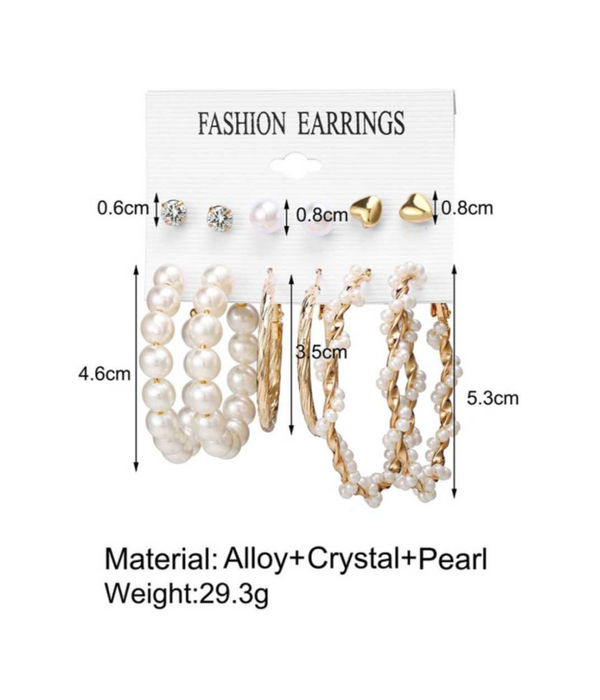 YouBella Fashion Jewellery Gold Plated Ear rings Combo of Earrings for Girls and Women (Style 1)