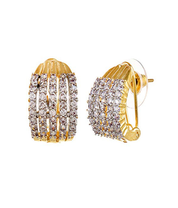 YouBella Jewellery Fashion CZ Studded Earrings for Girls and Women