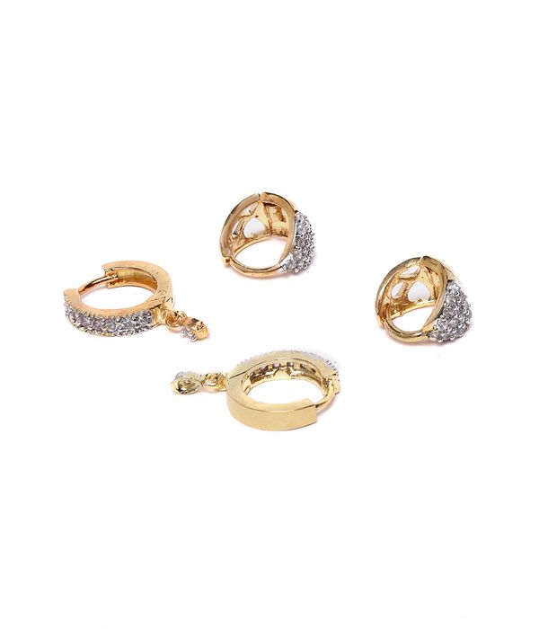 YouBella Jewellery Gold Plated hoop Earrings for Girls