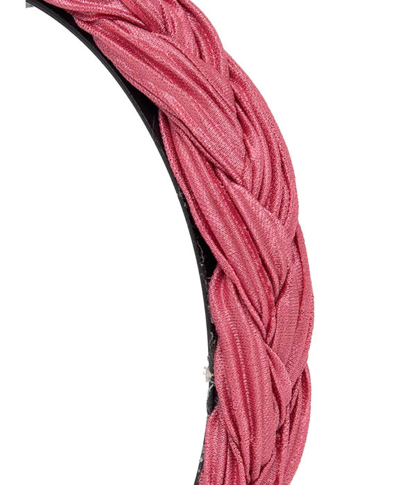 YouBella Pink Lace Layered Hairband