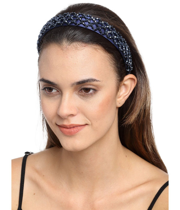 YouBella Blue Embellished Hairband