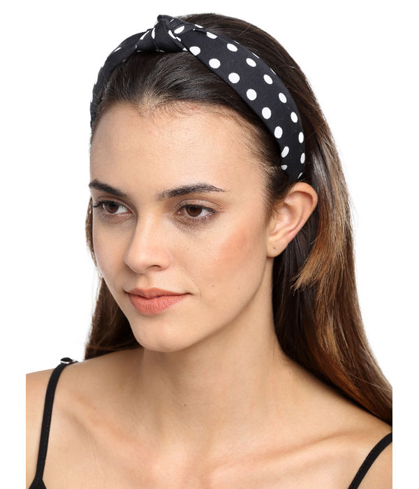 YouBella Black Printed Hairband