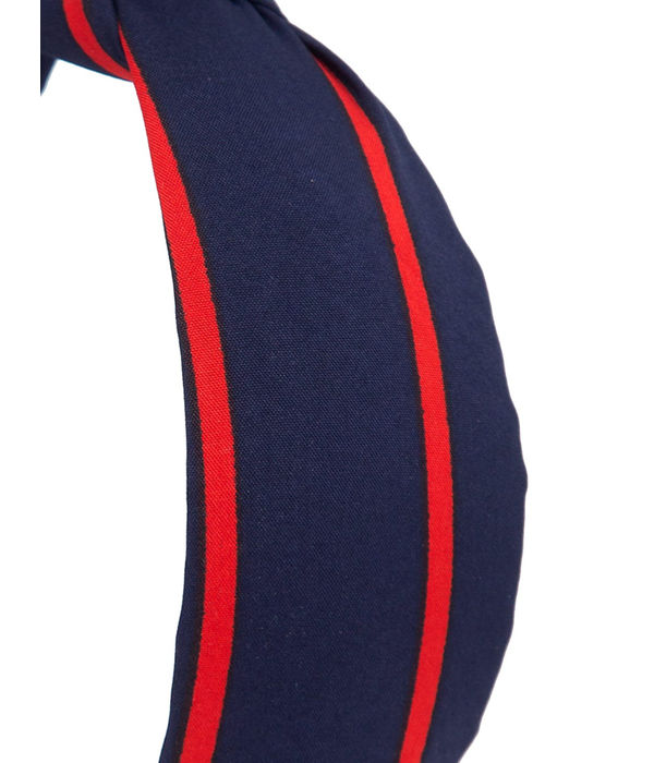 YouBella Navy Blue Striped Hairband