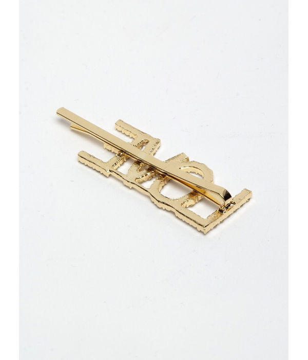 YouBella Gold-Toned & White Set of 2 Embellished Bobby Pins