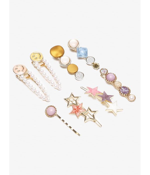 YouBella Jewellery Combo of 8 Hair Pins/Hair Clips for Girls and Women (Multi-Color) (YBHAIR_41606)