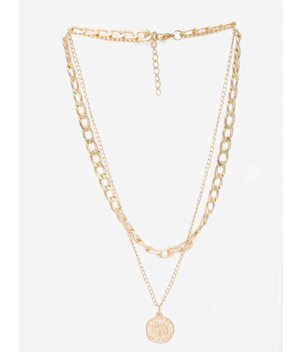 YouBella 
Set of 2 Gold-Toned Gold-Plated Layered Necklaces