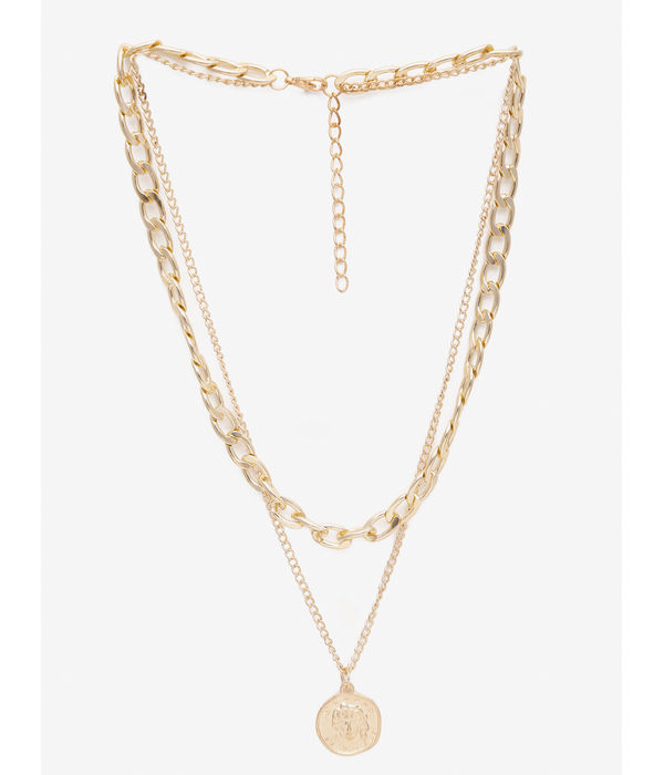 YouBella 
Set of 2 Gold-Toned Gold-Plated Necklaces