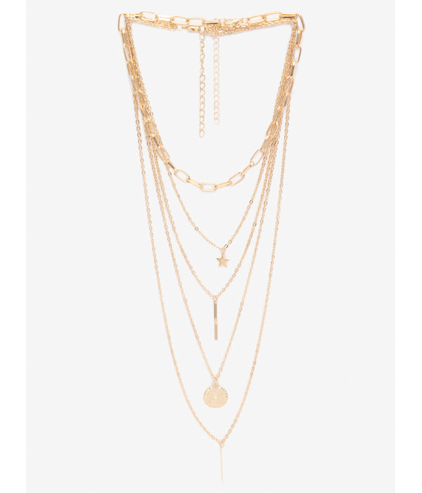 YouBella 
Set of 2 Gold-Toned Gold-Plated Chains