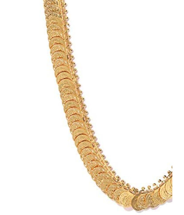 YouBella Golden Plated Long Mala for Women (Golden )(YBNK_5041)