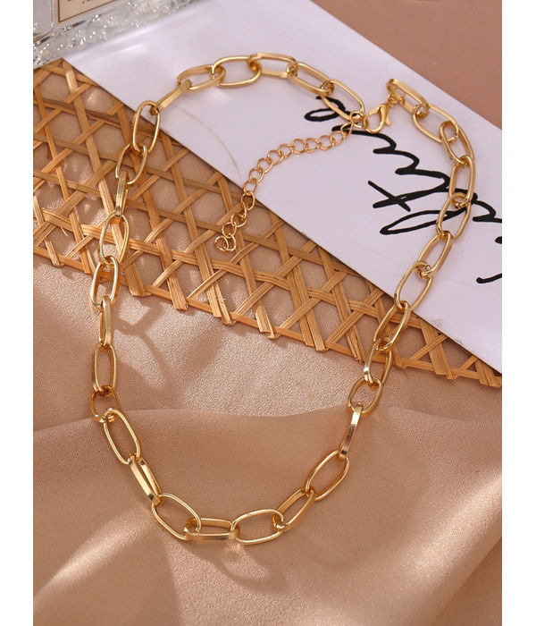 YouBella Men's and Women's Gold Plated Chain (Gold)