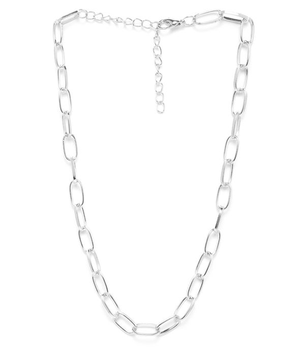 YouBella Gold Plated Unisex Chain (Silver)