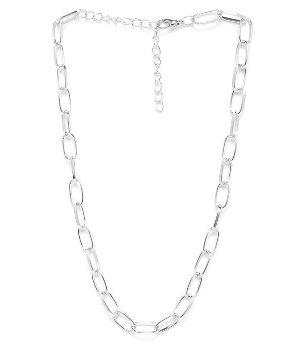 YouBella Silver-Plated Link Necklace