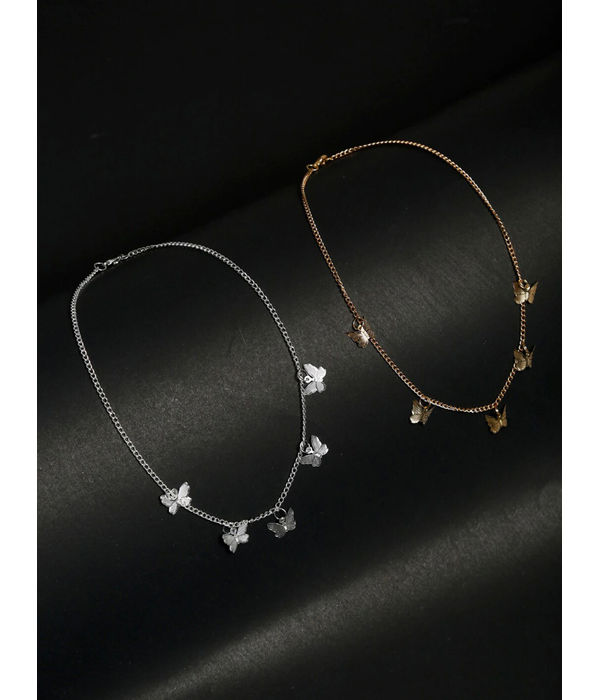 YouBellaGold-Toned Set of 2 Layered Necklaces