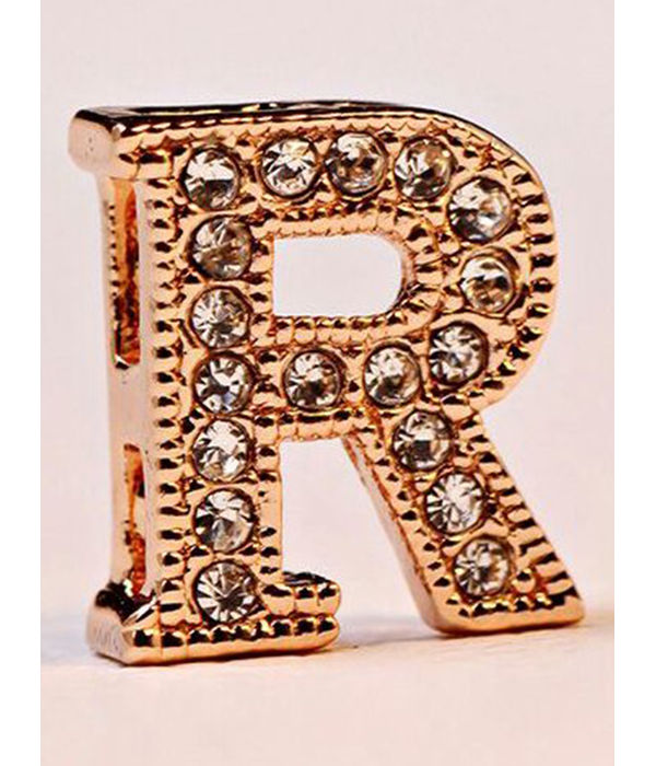 Valentine Gifts :YouBella Jewellery Alphabet Letter R Unisex Pendant/Necklace for Women/Girls/Boys/Men (Gold)