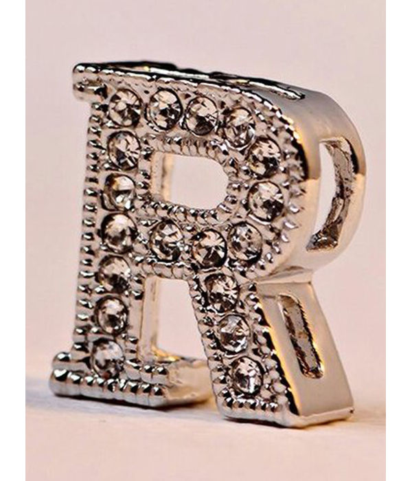 Valentine Gifts :YouBella Jewellery Alphabet Letter R Unisex Pendant/Necklace for Women/Girls/Boys/Men (Silver)