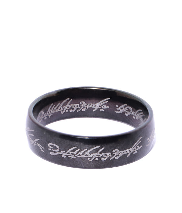 YouBella Men Black Engraved Finger Ring