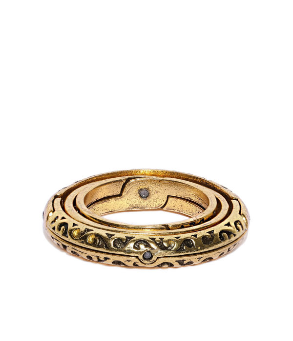 YouBella Gold Plated Textured Spinning Finger Ring