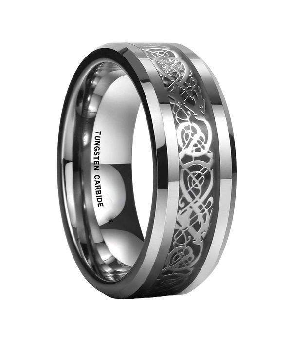 YouBella Boys/Men's Silver Plated Stainless Steel Ring Jewellery Combo (Style 2)