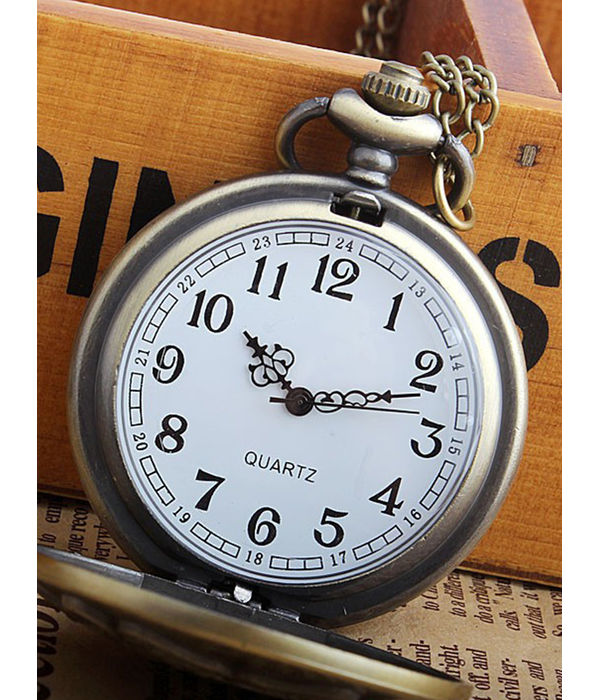 YouBella Pocket Watch Pendant with Chain for Husband Unique Memorable Gift Dual Purpose Stainless Steel Clock for Men (YBWATCH_0031)