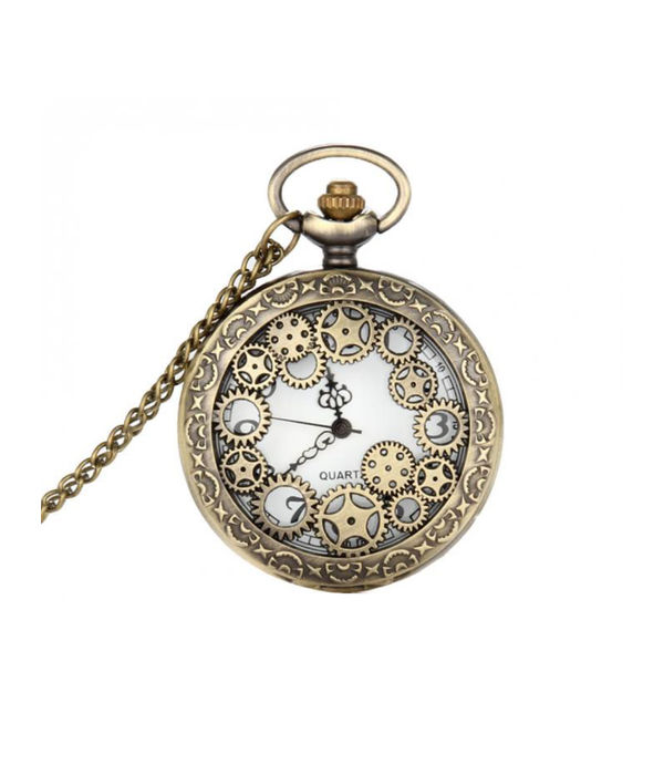 YouBella Pocket Watch Pendant with Chain for Husband Unique Memorable Gift Dual Purpose Stainless Steel Clock for Men (YBWATCH_0034)