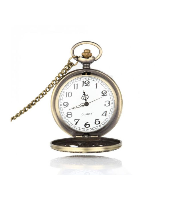 YouBella Pocket Watch Pendant with Chain for Husband Unique Memorable Gift Dual Purpose Stainless Steel Clock for Men (YBWATCH_0034)