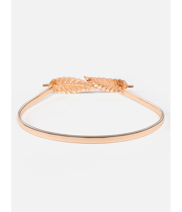 YouBella Jewellery Celebrity Inspired Adjustable Metal Plate Type Golden Kamarband Waist Belt for Women/Girls (Style 1)