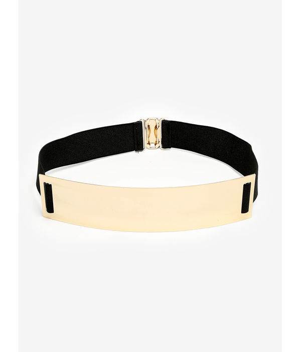 YouBella Jewellery Celebrity Inspired Adjustable Kamarband Waist Belt for Women/Girls (YB_Belt_10) (Black)