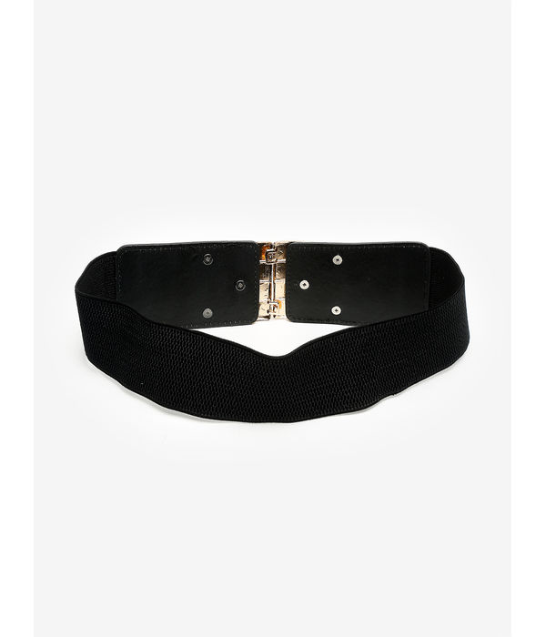 YouBella Jewellery Celebrity Inspired Adjustable Kamarband Waist Belt for Women/Girls (YB_Belt_11) (Black), Large