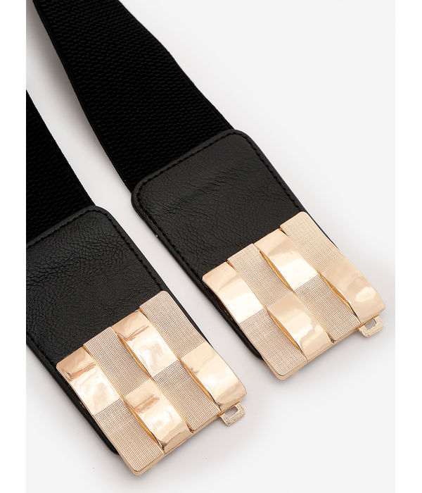 YouBella Jewellery Celebrity Inspired Adjustable Kamarband Waist Belt for Women/Girls (YB_Belt_11) (Black), Large
