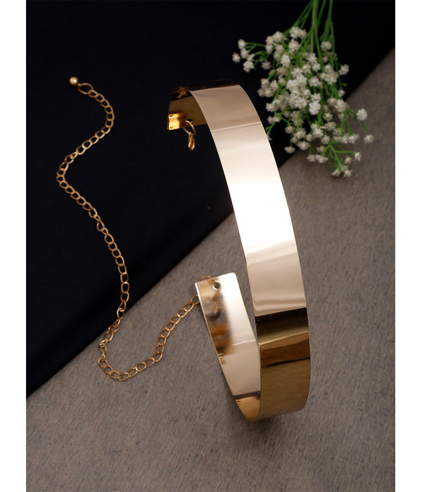 YouBella Jewellery Celebrity Inspired Adjustable Metal Plate Type Golden Kamarband Waist Belt for Women/Girls