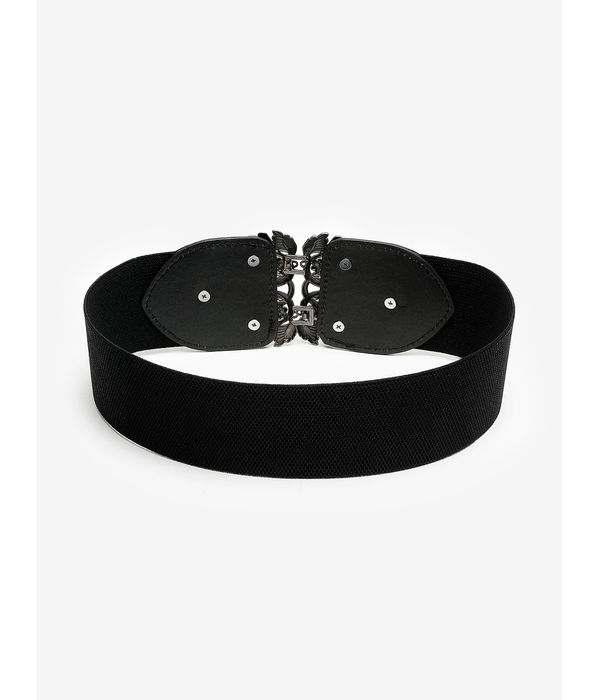 YouBella Jewellery Celebrity Inspired Adjustable Kamarband Waist Belt for Women/Girls (YB_Belt_20) (Black)