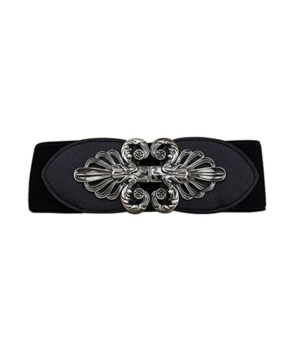 YouBella Jewellery Celebrity Inspired Adjustable Kamarband Waist Belt for Women/Girls (YB_Belt_28) (Black), Large