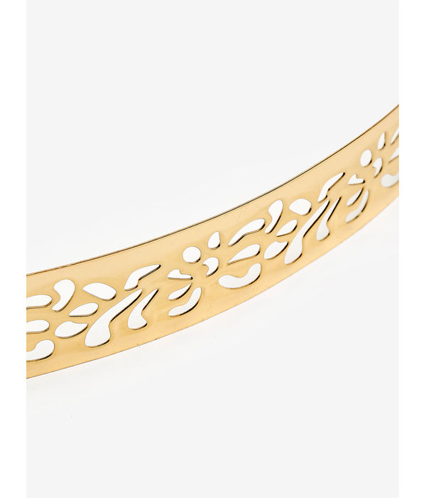 YouBella Jewellery Celebrity Inspired Adjustable Metal Plate Type Golden Kamarband Waist Belt for Women/Girls